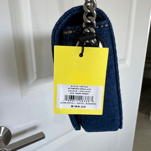 Marc Jacobs The Denim Chain Mini Crossbody Bag - Dark Wash - Picture 5 of 6